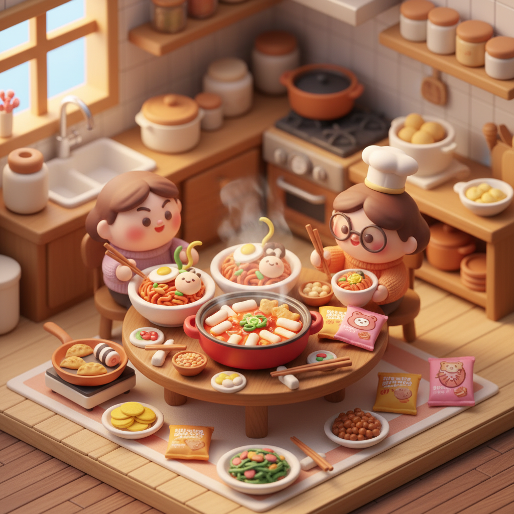 La guía definitiva de Korean instant tteokbokki: Comida callejera en casa