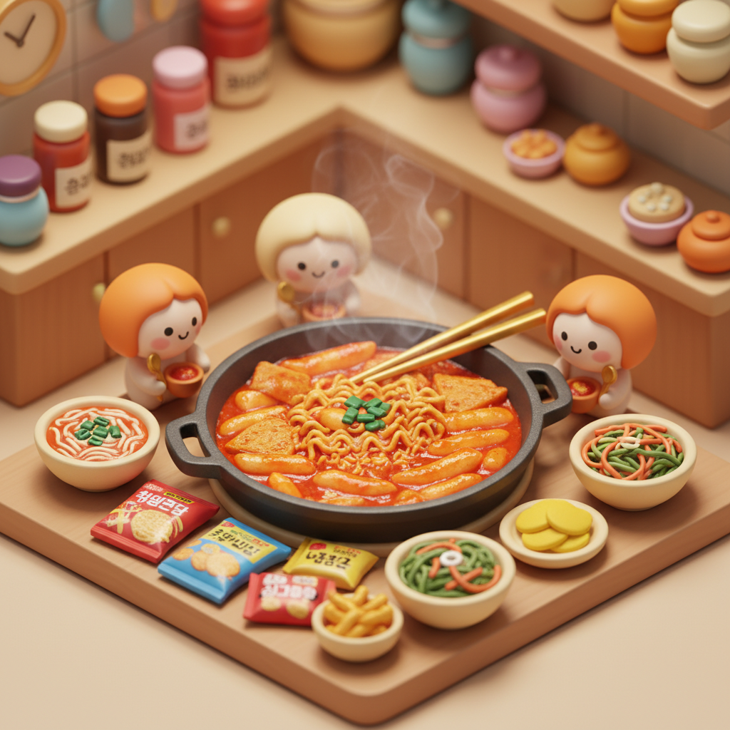 K-Food en casa: Completa tu mesa de snacks con Korean instant tteokbokki